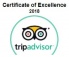 TripAdvisor - Certificate of Excellence 2018
